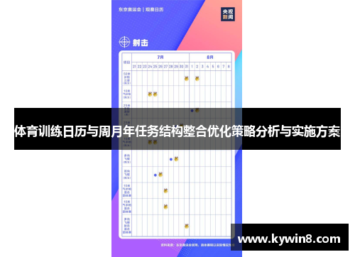 体育训练日历与周月年任务结构整合优化策略分析与实施方案